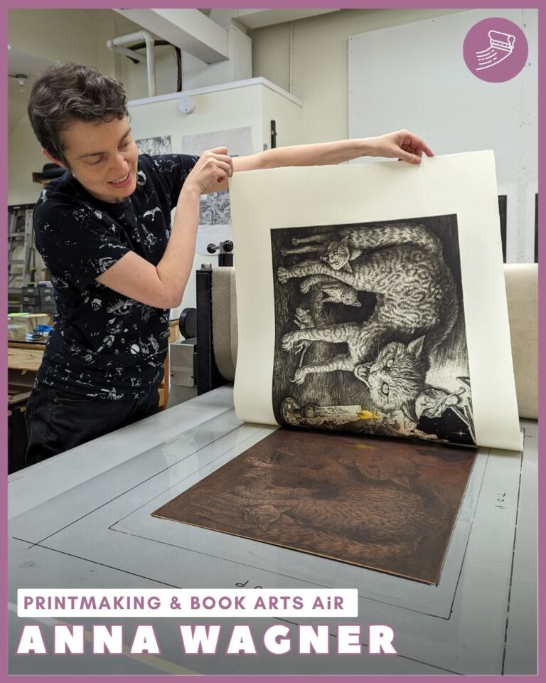 Lillstreet Art Center Printmaking AiR, Anna Wagner Lillstreet Art Center Printmaking AiR, Anna Wagner. Image Courtesy of Lillstreet Art Center