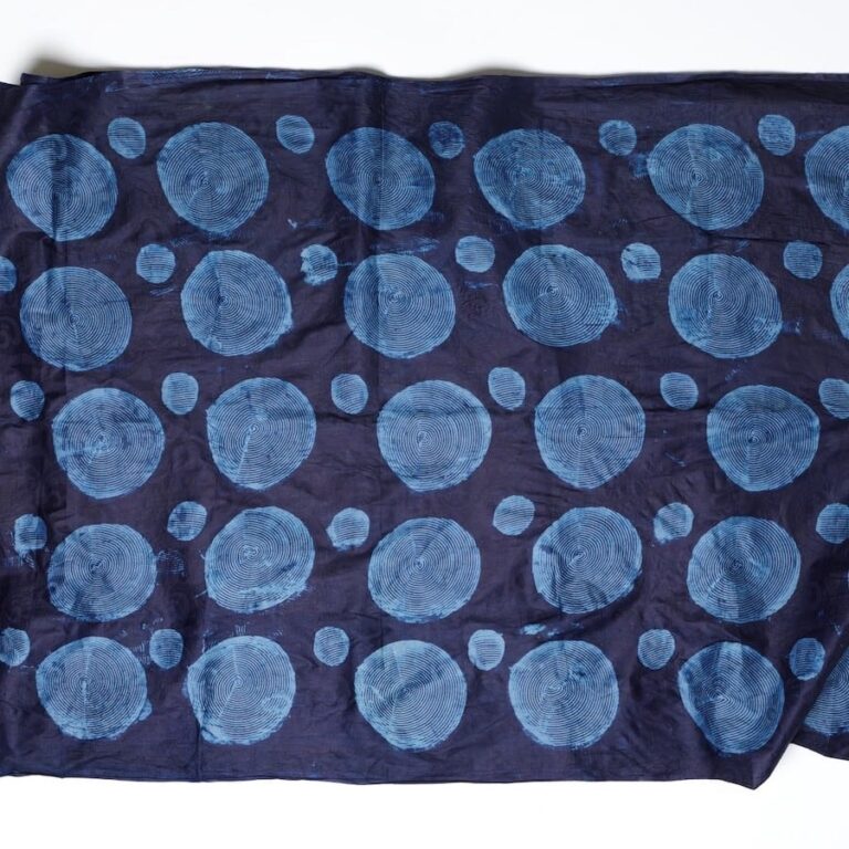 Example of Indigo Adire Eleko Pattern. Gasali Adeyemo