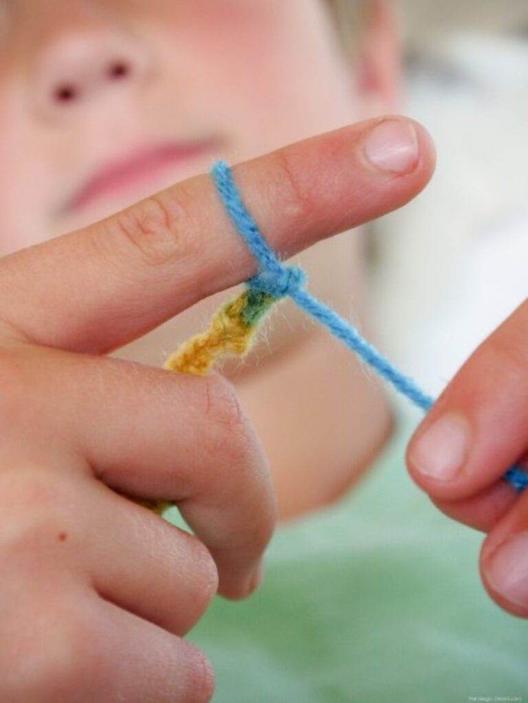Finger knitting Finger knitting. Waldorf Handwork Educators