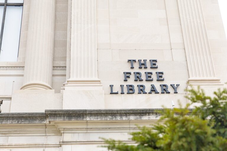 Front Parkway Central Signage. The Philadelphia Free Library