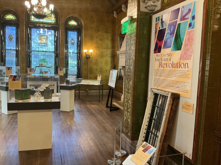 So You Say You Want a Revolution, on display in the Main Gallery for REV250. METC