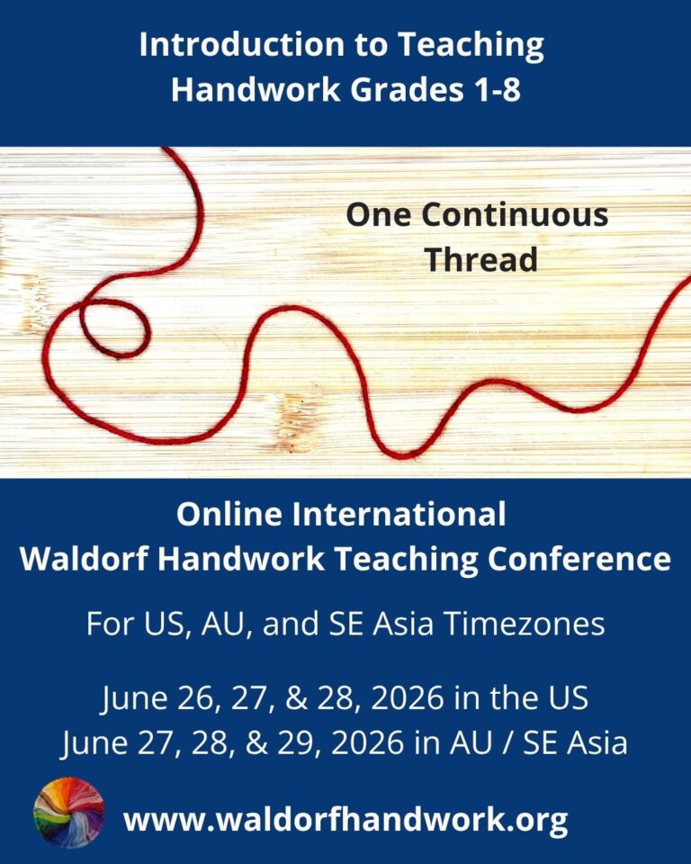 Conference Flyer. Waldorf Handwork Educators