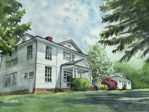 Waterford Old School Watercolor, Winner of the 2026 Fair Booklet Cover Competition. Colleen Regan, Artist