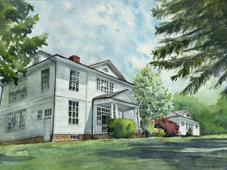 Waterford Old School Watercolor, Winner of the 2026 Fair Booklet Cover Competition. Colleen Regan, Artist