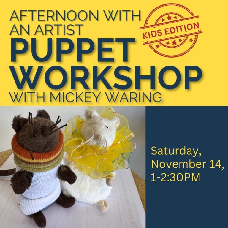Puppet Making Workshop with Mickey Waring. METC