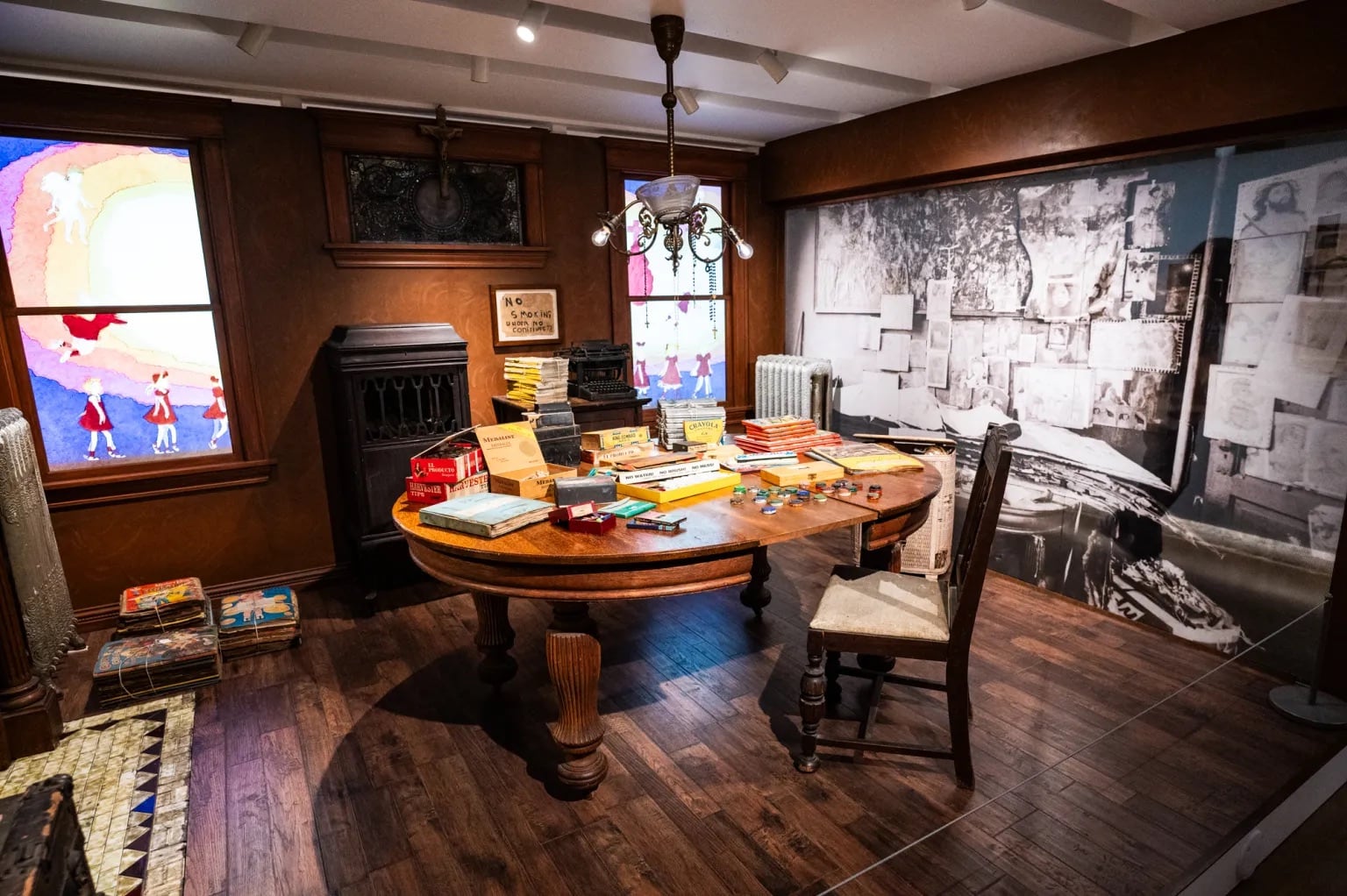 The recreated room of Henry Darger at the Intuit Art Museum, 756 N. Milwaukee Ave., in West Town on May 22, 2025. Credit: Colin Boyle/Block Club Chicago