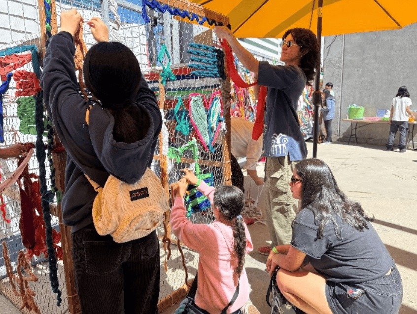 First Sundays: Weaving Together with Craft Contemporary at LA Metro. Courtesy of Craft Contemporary