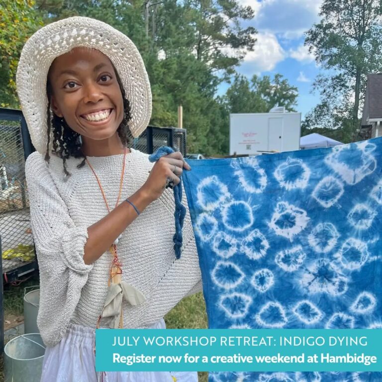 Indigo Dying with Keisha Cameron. Image courtesy of instructor