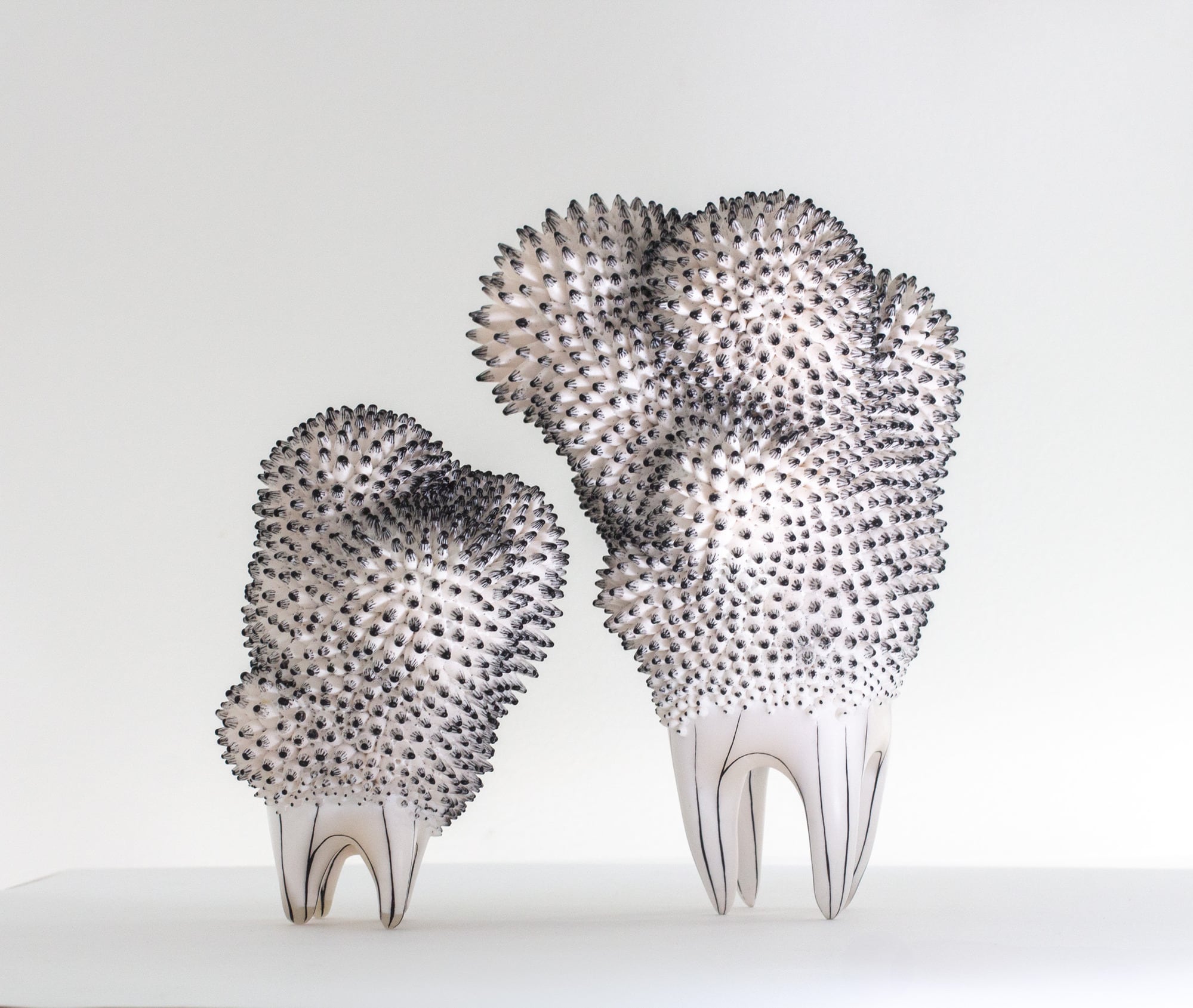 Polymer Clay Sculpture, "Conversation", by Olga Chernyshova