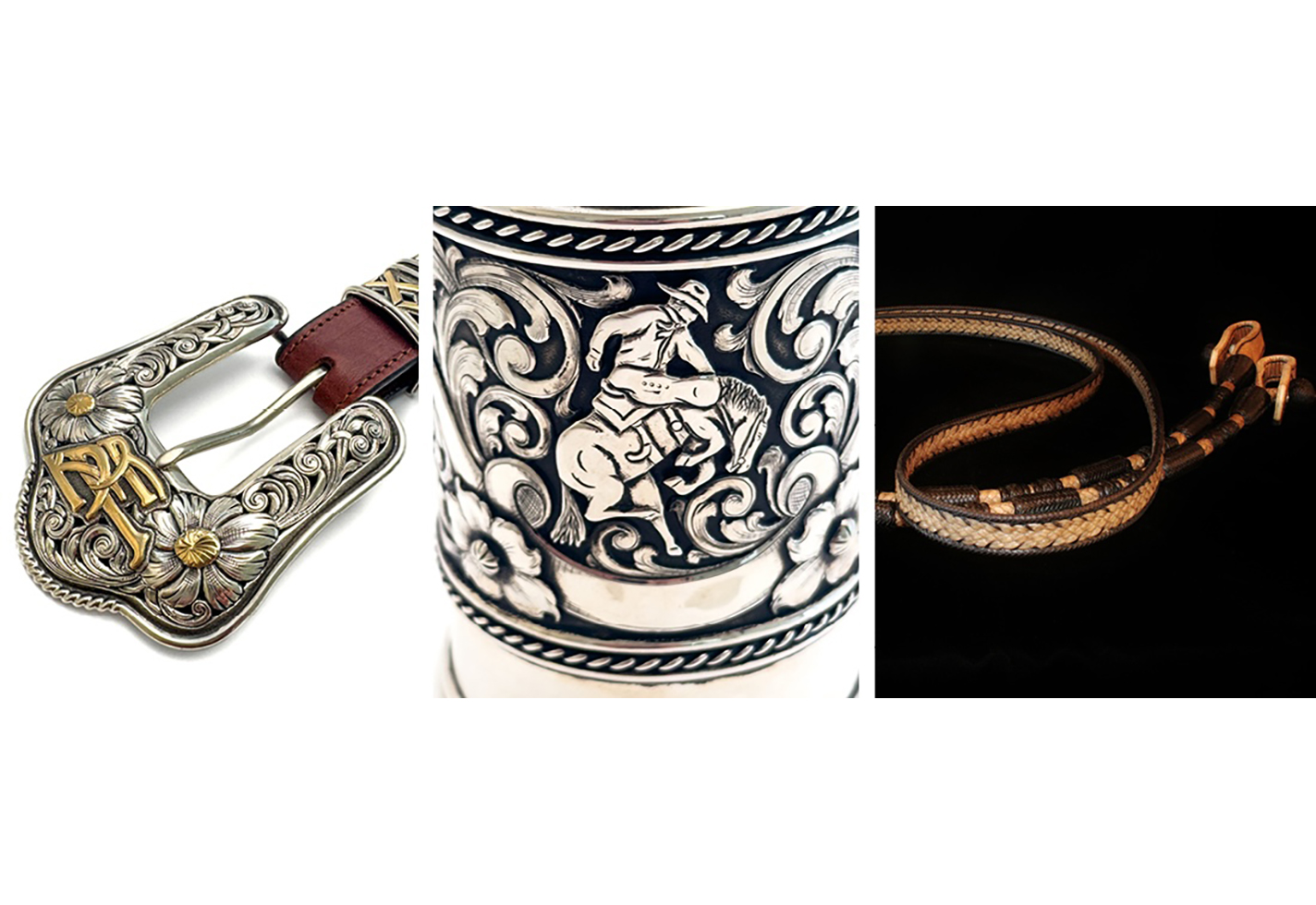 Details of works by Scott Hardy, Beau Compton and Leland Hensley. Courtesy of the artists and Craft in America