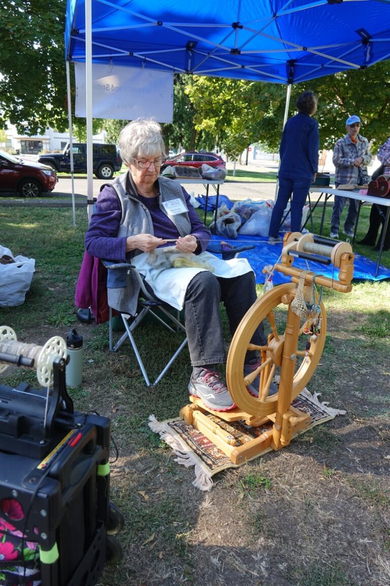 Woman spinning Woman spinning. Kirkman House Museum