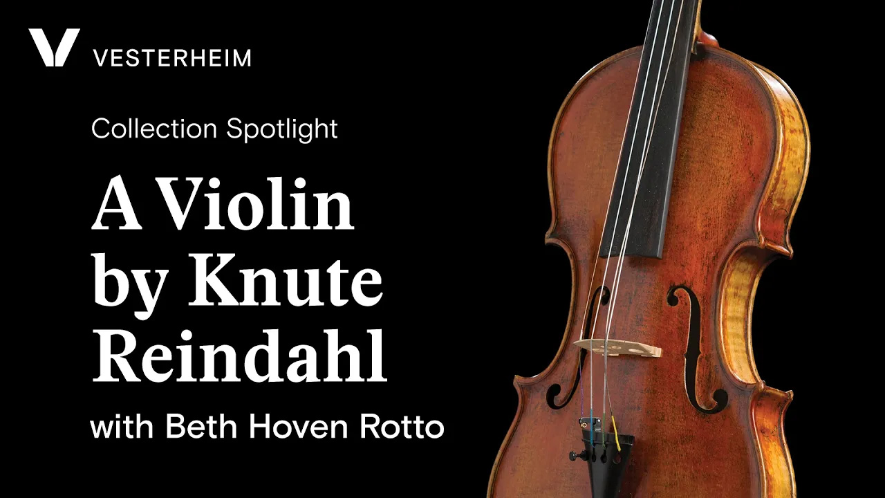 poster for A Violin by Knute Reindahl. Vesterheim Norwegian-American Museum