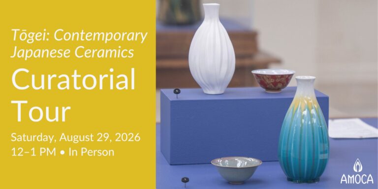 Pictured: Sake vessels on view in Tōgei: Contemporary Japanese Ceramics Pictured: Sake vessels on view in Tōgei: Contemporary Japanese Ceramics. AMOCA