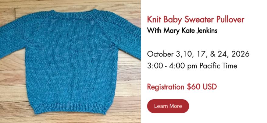 Knit Baby Sweater Pullover With Mary Kate Jenkins. Waldorf Handwork Educators