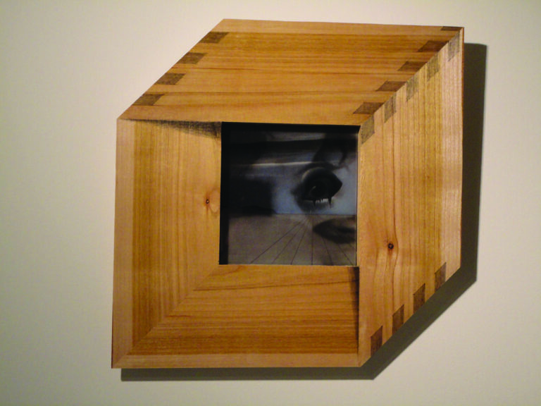 “Trompe l’oeil” by Matthew X. Curry. Wood & paper collage "Trompe l'oeil" by Matthew X. Curry. Wood & paper collage. Matthew X. Curry