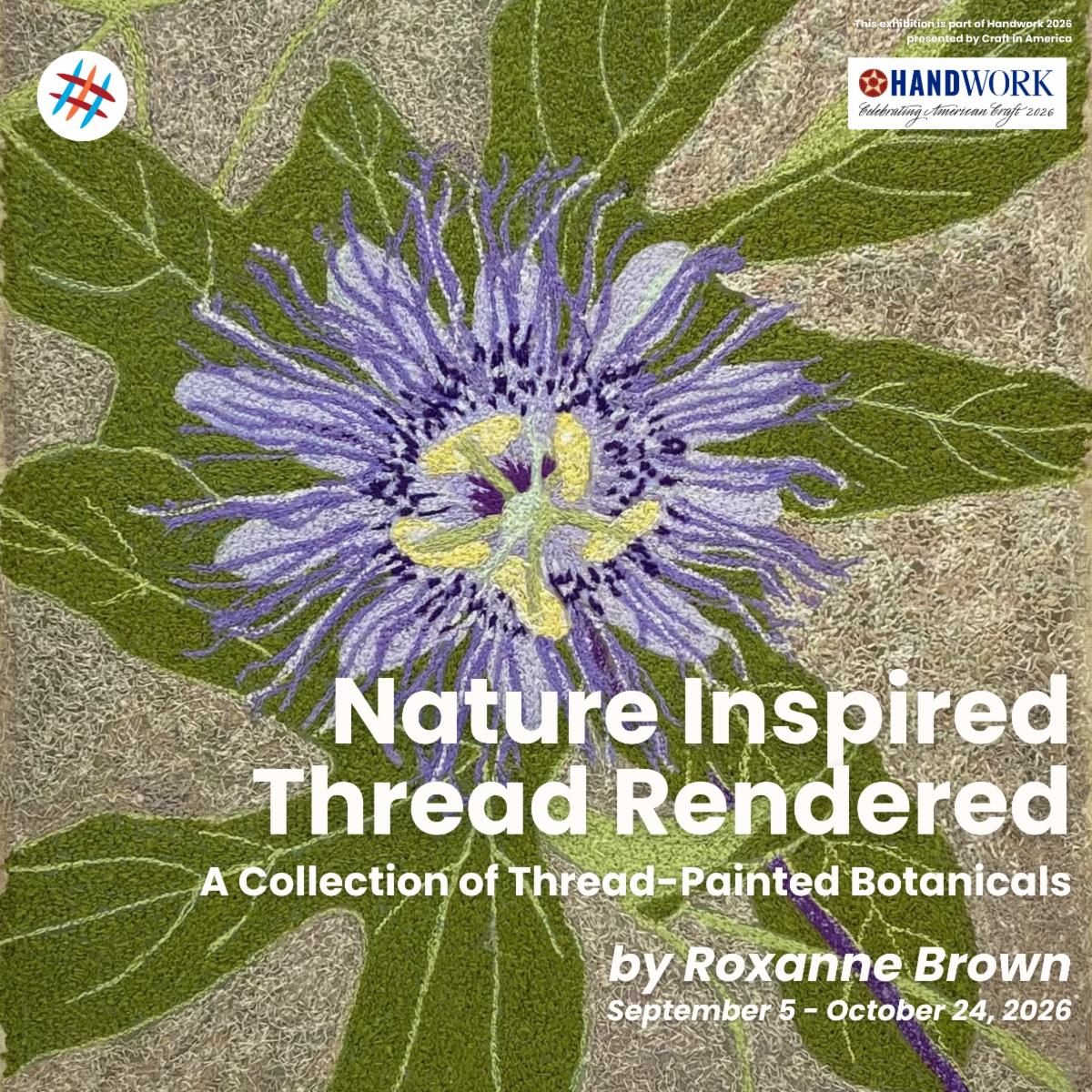 Nature Inspired_ Thread Rendered Exhibtion - Roxanne Brown. Roxanne Brown