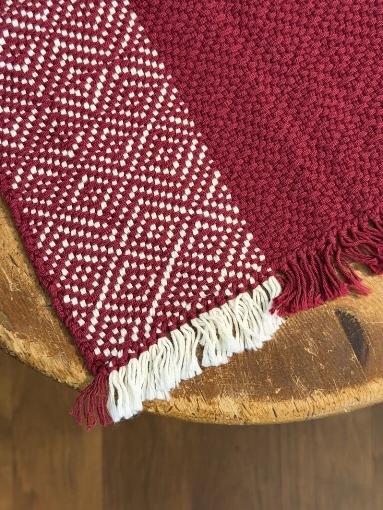 Sample of Two-Heddle Twill Woven on Rigid Heddle Sample of Two-Heddle Twill Woven on Rigid Heddle. Liz Gipson