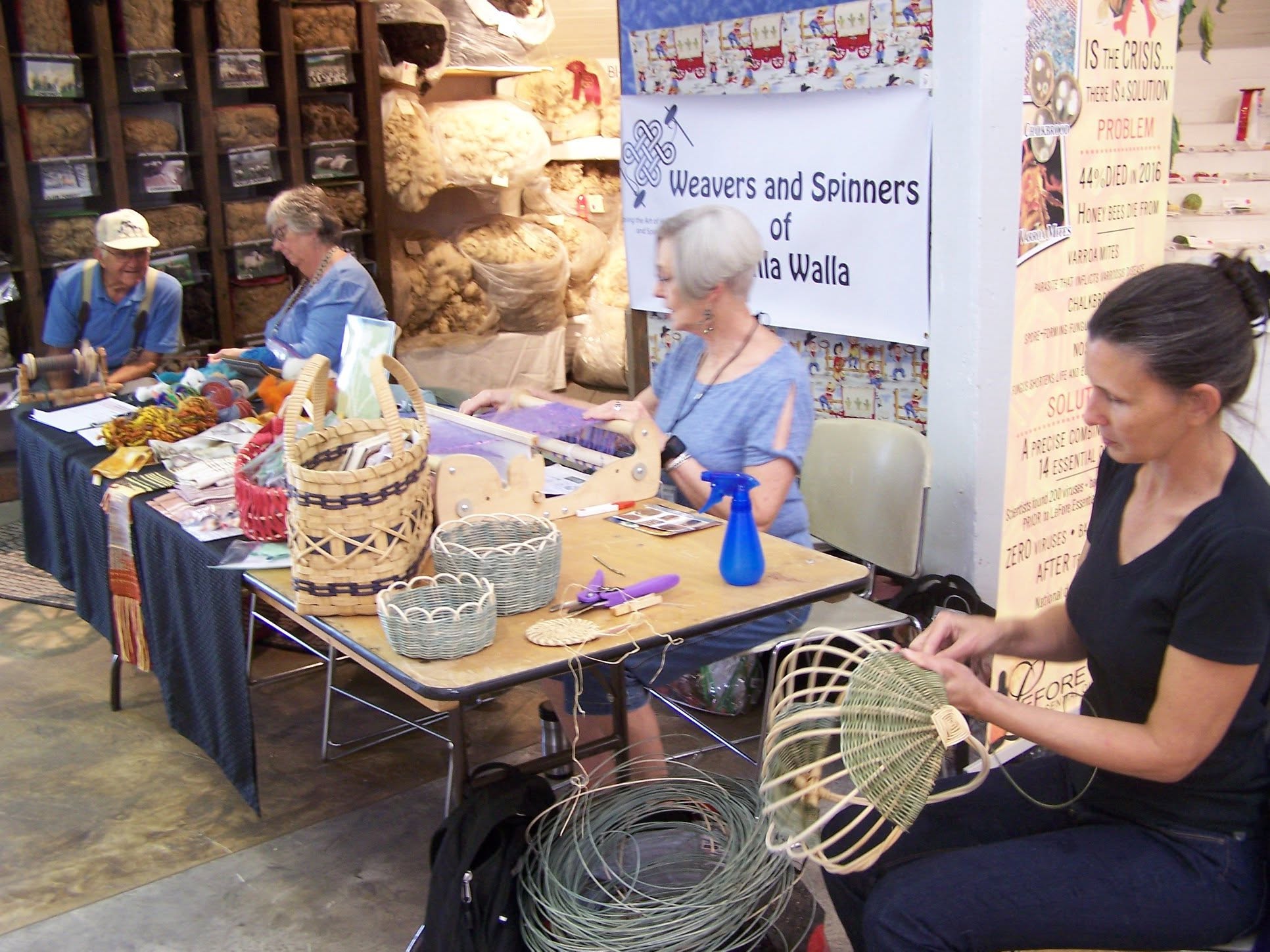 Walla Walla Fair Display Walla Walla Fair Display. Weavers and Spinners of Walla Walla