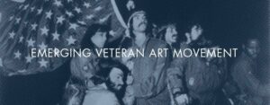 The visual identity of the Emerging Veteran Art Movement. emerging Veteran Art Movement