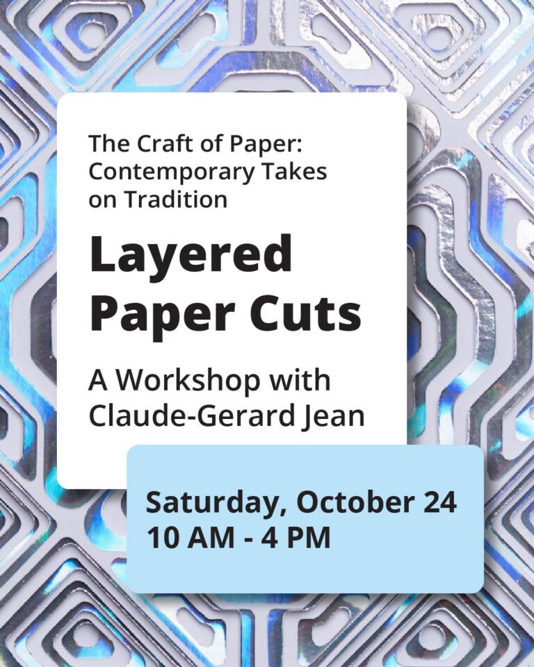 Layered Paper Cuts: A workshop with artist Claude-Gerard Jean on October 24, 2026 Layered Paper Cuts: A workshop with artist Claude-Gerard Jean on October 24, 2026. RCW Paper Museum