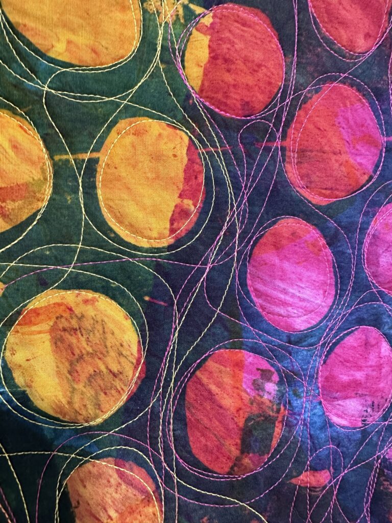 Fizz quilt by Barbara Danzi, detail. Barbara Danzi