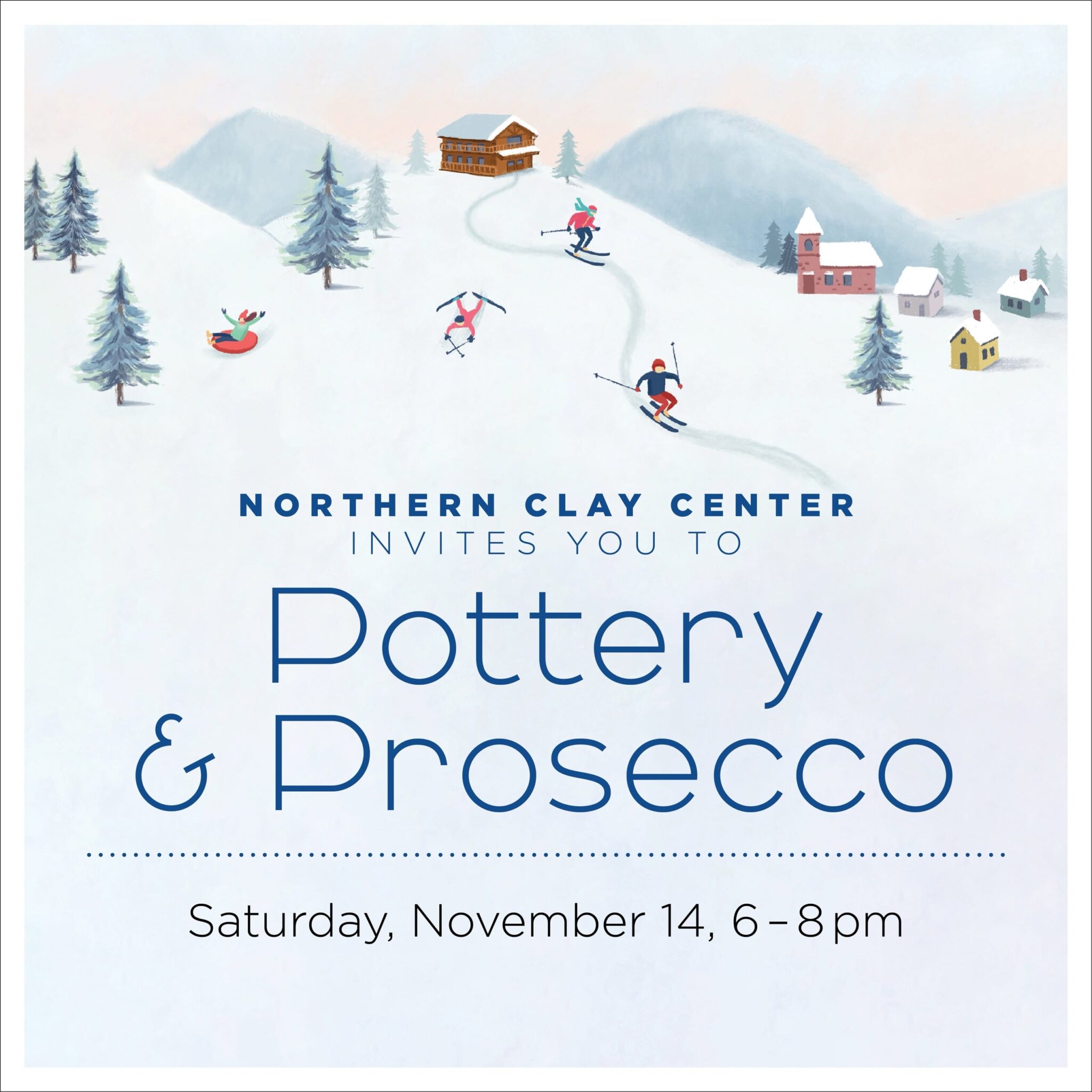 Pottery & Prosecco Tile. Northern Clay Center