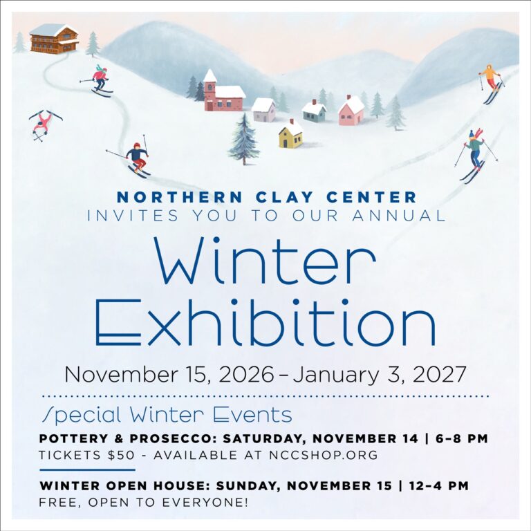 Winter Exhibition Tile. Northern Clay Center